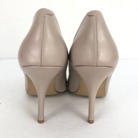 Nine West Women's 7.5M Balder Grey Brown Pointed Toe Leather High Heel Pumps - Picture 8 of 11